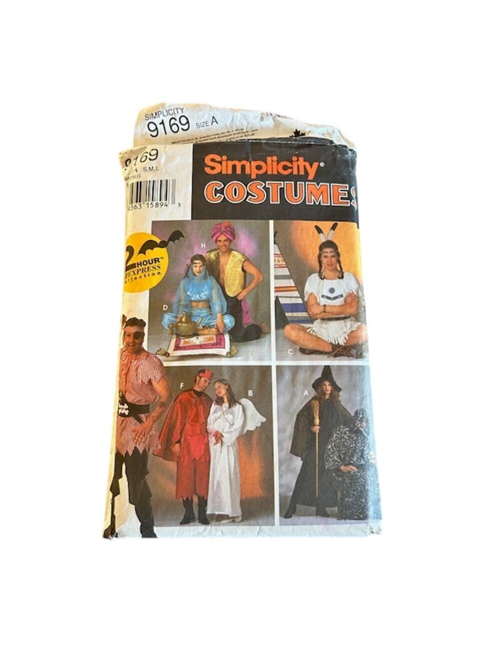 Simplicity 9169 “Costumes” Sewing Pattern Size A (S, M, L)